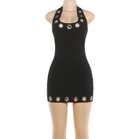 Nouvelle Robe Moulante Sexy et Tendance pour Femme, Dos Nu, Col Halter, Collection Été 2026