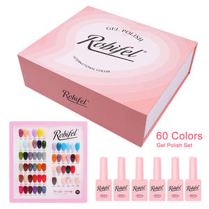 Cosmetici vendita calda nuovo ultimo set di smalti per unghie in gel uv con base organica a 60 colori completi e top coat - Product Image 6