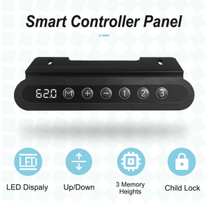 Escritorio Eléctrico Ergonómico Moderno Ovalado de 48x24 Pulgadas con Altura Ajustable, Escritorio de Oficina, Escritorio para Computadora para el Hogar y la Oficina - Product Image 6