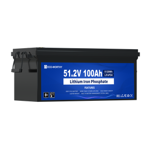 แบตเตอรี่รถกอล์ฟ Eco-Worthy 51.2V 100AH แบตเตอรี่สำหรับเรือ แบตเตอรี่เก็บพลังงานพลาสติก - Product Image 6