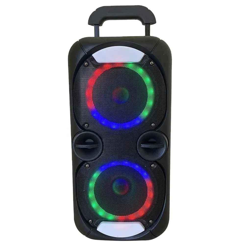 big power good sound with built-in battery usb tf card blue tooth loud outdoor karaoke party flashing light trolley speaker
