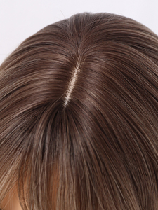 SMILCO Popular Fashion <strong>Wigs</strong> Europe and America Light Brown Short Hair and Bangs <strong>Wig</strong> 613 Frontal <strong>Wig</strong> SM167 - Product Image 5