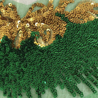 Patchs brodés en dentelle verte à fleurs, à coudre sur les vêtements, robes, appliques en mousseline, réparation, artisanat manuel