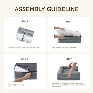 <span class=keywords><strong>Cama</strong></span> para Perros de Espuma Viscoelástica Lavable y Extraíble, <span class=keywords><strong>Cama</strong></span> Ortopédica Grande para Mascotas, <span class=keywords><strong>Cama</strong></span> Suave y Relajante para Perros Medianos y Grandes para Todas las Estaciones - Product Image 3