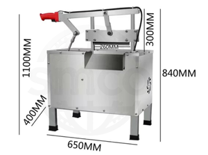 Máquina Cortadora de Huesos Hidráulica, Guillotina para Patas de Cerdo, Máquina para Cortar Patas de Cerdo, Res, Cordero, Pescado Congelado y Carne - Product Image 3