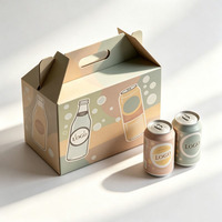 Caja de Bebidas Corrugada Directo de Fábrica para 2/4/6/12/24 Botellas, Caja de Vino Ecológica, Caja para Dulces