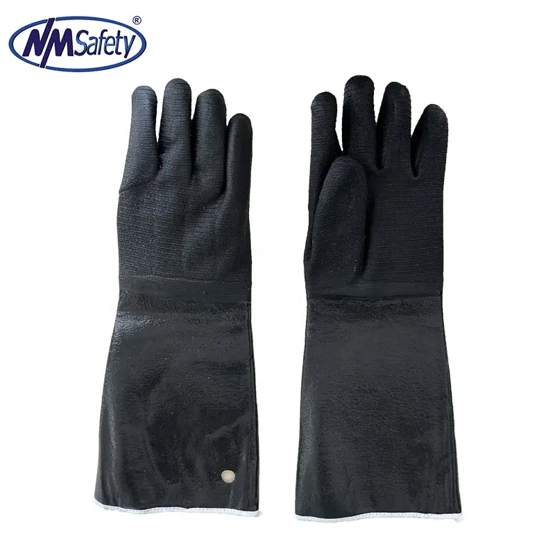 NMSAFETY-guantes de cocina resistentes al calor, antiarrugas, para barbacoa, a granel, 46cm