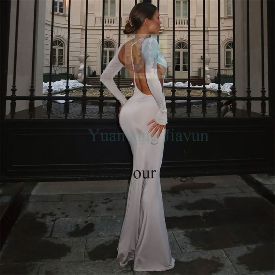 Autumn High Waist Folds Bandage Backless Long Maxi Black Dresses Women Chic  Hollow Out Tie Knot Gray Party Evening Dress| Alibaba.com