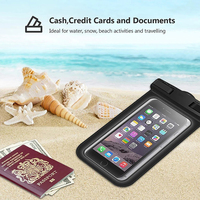 Sac étanche universel IPX8 pour téléphone, pochette de plongée étanche avec écran tactile et cordon pour la natation et la plage (commande en gros)