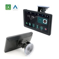 Écran portable sans fil CarPlay de 7 pouces, lecteur multimédia automobile Android Auto sans fil avec caméra arrière, Bluetooth, FM pour voitures