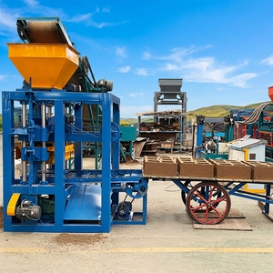 Machine à briques emboîtables bibo Afrique du Sud QTJ4-24, machine à fabriquer des blocs creux de 4 pouces, moteur de pompe, haute efficacité, faible coût - Product Image 1