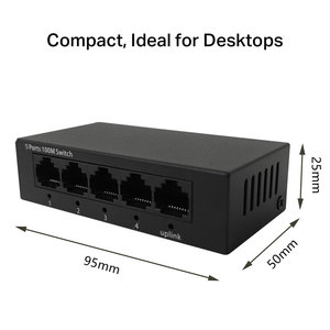 Vỏ kim loại 2 uplink <span class=keywords><strong>Gigabit</strong></span> PoE <span class=keywords><strong>Switch</strong></span> Splitter 48V 10 100M <span class=keywords><strong>5</strong></span> 8 cổng <span class=keywords><strong>Ethernet</strong></span> mạng chuyển đổi cho IP Camera - Product Image 3