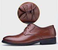 Nouvelles chaussures en cuir pour hommes, chaussures habillées formelles à lacets, chaussures décontractées