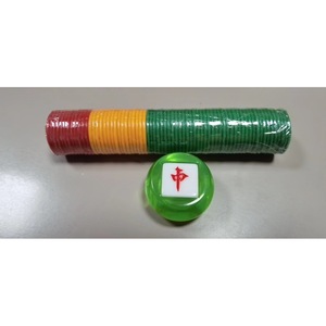 Dés de direction du vent pour Mahjong, ronds, vert, jaune, rose, orange, pour jeux de société, cartes et divertissement - Product Image 4