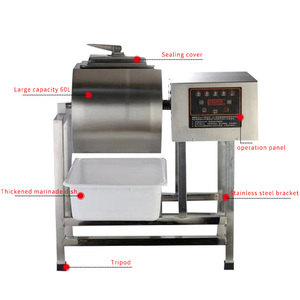 Machine à saler et marinade automatique commerciale <span class=keywords><strong>en</strong></span> acier inoxydable 220V pour viande de poulet, hamburgers et saucisses, avec roulement pour la viande - Product Image 3