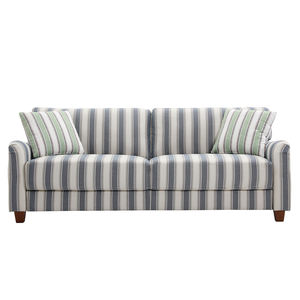 इंग्लैंड क्लासिक शैली स्ट्रिप कपड़े लिविंग रूम अनुकूलित नरम लक्जरी सोफे सेट - Product Image 1