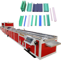Ligne de production d'extrusion de profilés d'étanchéité en plastique PVC, PA, PC, PP, PU, HDPE, ABS, PTFE, haute productivité, à double vis, pour filaments et pailles