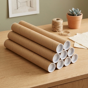 Wholesale Custom <b>Print</b> 52 X 2 X 410 Mm Long Cylinder Tube Box Eco Friendly Cardboard <b>Packaging</b> For Incense Storage - Product Image 1