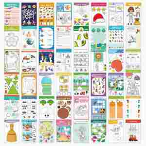 Kit de Manualidades para Niños Pequeños, Tijeras de Seguridad, Libro de Dibujo, Regalo de Navidad para Niños y Niñas - Product Image 3