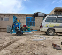Vente chaude 100m 150m 200m Diesel hydraulique portable puits d'eau plate-forme de forage machine de forage Mine plates-formes de forage