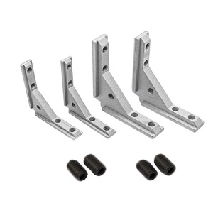 Aluminum Profile L-Shaped Corner Connector 2020 3030 4040 For Door Panel Mounting Inner Groove Joining - Product Image 1