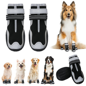 Botas para Perros, para Caminatas al Aire Libre, Invierno, Pavimento Caliente, Playa, Perros Medianos y Grandes, Correas de Sujeción, Suela Antideslizante Resistente - Product Image 1