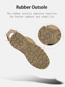 Sepatu Hiking Taktis Musim Gugur untuk Pria, TPU Tahan Lama, Penyangga Pergelangan Kaki Sedang-Tinggi, Sepatu Outdoor untuk Mendaki dan Trekking, Musim Gugur Musim Panas - Product Image 6