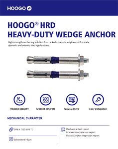 Fabricant de fixations robustes HRD – Cheville de fixation sismique robuste pour connexions structurelles en béton fissuré - Product Image 3