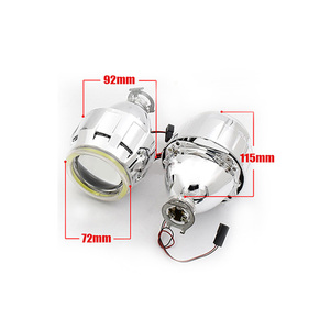 <span class=keywords><strong>Projecteur</strong></span> LED Angel Devil Eyes bi-xenon H4 H7, lentilles de phare COB DRL <span class=keywords><strong>Halo</strong></span> lentille Mini 2.5 pour accessoires de lumières de voiture rétrofit - Product Image 4