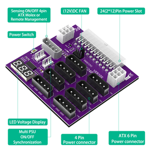 Nâng cấp phiên bản <span class=keywords><strong>ATX</strong></span> Cung cấp điện Breakout Board với 4 <span class=keywords><strong>pin</strong></span> và 6pin <span class=keywords><strong>Power</strong></span> <span class=keywords><strong>Connector</strong></span> cho chia KHAI THÁC MỎ - Product Image 3