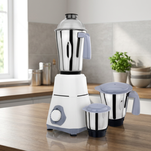 Mixeur Électrique Kimatsu Lily avec Bol en Acier Inoxydable de 1,5 L, 3 Vitesses, Utilisation sur Socle/Plan de Travail, Boîtier en Plastique, 550 W - Product Image 2