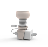 Organizador de escritorio creativo de dibujos animados-Protector de cable de carga portátil y estuche de gestión de cables para almacenamiento sin enredos