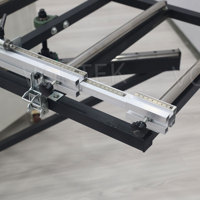 Scie à panneaux pliable portable Vortek, multifonctionnelle, horizontale, pour le travail du bois, en acier inoxydable, moteur de 5 kW