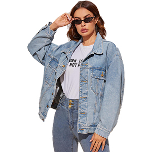Veste en Jean ample pour femme, vente en gros, Style oversize, mode femme printemps été - Product Image 2