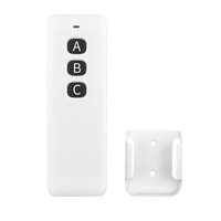 Télécommande sans fil ultra-mince avec support de base contrôleur de porte de garage interrupteur à distance led télécommande sans fil universelle