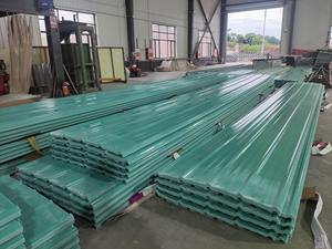 1.2mm-3mm <b>Thick</b> Fiberglass Corrugated <b>Plastic</b> <b>Sheet</b> for Roofing / UV Resistant FRP <b>Sheets</b> Manufacturer - Product Image 1