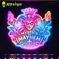 Boîte à lumière LED 3D personnalisée XDsign, néon magique multicolore, étanche IPX7, contrôlée par Bluetooth, décoration publicitaire extérieure
