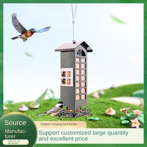 Grensoverschrijdende Nieuwe Outdoor Intelligente Elastische Eekhoorn-Proof Metalen Plastic Vogel <span class=keywords><strong>Feeder</strong></span> Binnenplaats Tuin China Fabriek - Product Image 3