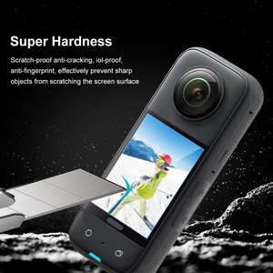Precio al por mayor 2 uds pegatinas de película protectora para Insta360 X3 PULUZCurved HD película de pantalla accesorios protectores - Product Image 3