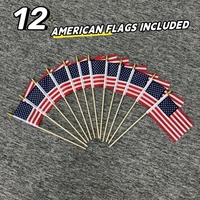 Vente en gros 14x21cm double face imprimé polyester mini agitant la main drapeaux motif personnalisé fanion style pour tous les pays nationaux