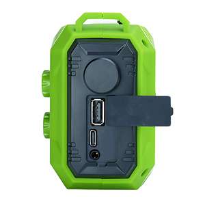 Radio FM AM WB robuste pour l'extérieur avec manivelle solaire, charge USB, double éclairage LED et alarme pour le camping et la randonnée - Product Image 6