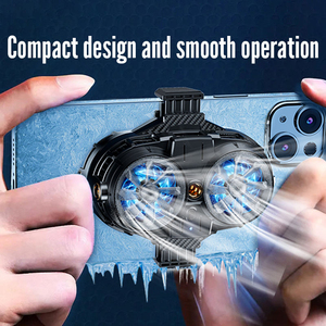 X53 Portable <b>Magnetic</b> Semiconductor Phone Cooler Gaming Fan for Mobile With Built in Battery Gaming Cooler Fan - Product Image 2