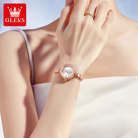Montres OLEVS 2998 avec logo personnalisé, marque propre, vente en gros, montre pour femme élégante et luxueuse, étanche, avec diamants lumineux, mouvement à quartz.