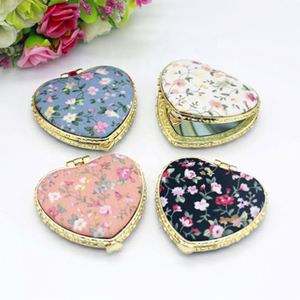 Mini Makeup Pocket Floral Mirror Portable Two-<b>side</b> Folding Make up Mirror Women Vintage Cosmetic Mirrors - Product Image 2