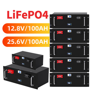 Batería de Litio Hierro de Larga Duración (3000 Ciclos) para Sistema Solar 12.8V 100Ah 25.6V 100Ah LiFePO4 - Product Image 1