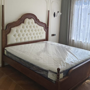 <span class=keywords><strong>Lit</strong></span> en <span class=keywords><strong>bois</strong></span> vintage classique KMJ sur mesure pour chambre d'hôtel, avec tête de <span class=keywords><strong>lit</strong></span> capitonnée, disponible en tailles Queen et King - Product Image 4