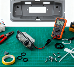 Efisien 2 buah lampu pelat nomor LED <span class=keywords><strong>2835</strong></span> untuk mobil truk SUV tahan air Canbus tanpa kesalahan - Product Image 4