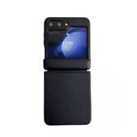 Étui de protection intégral antichoc en cuir artificiel de luxe pour Z Flip 8
