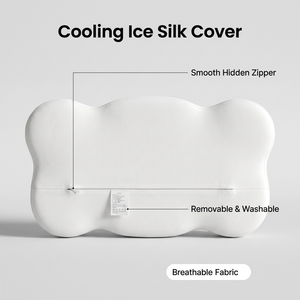 Almohada Cervical de Espuma Viscoelástica con Forma de Nube, Diseño Minimalista Blanco Sólido para Soporte del Cuello, Ayuda para Dormir, Almohadas Ergonómicas Especiales para Cama - Product Image 3