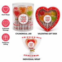 Bonbons durs en forme de cœur certifiés Halal BRC, imprimés « Je t'aime », en pot, pour la Saint-Valentin, cadeaux pour les fêtes